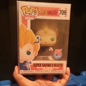 Funko Pop Dragon Ball Z Super Saiyan 2 Vegeta #709 PX Previews Exclusive